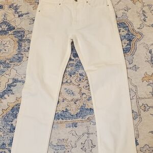 Everlane White Cropped Ankle Jeans